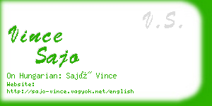 vince sajo business card